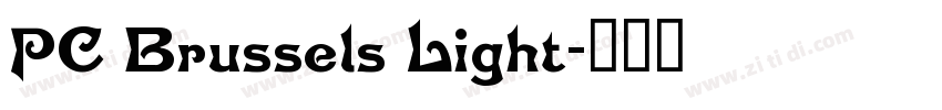 PC Brussels Light字体转换